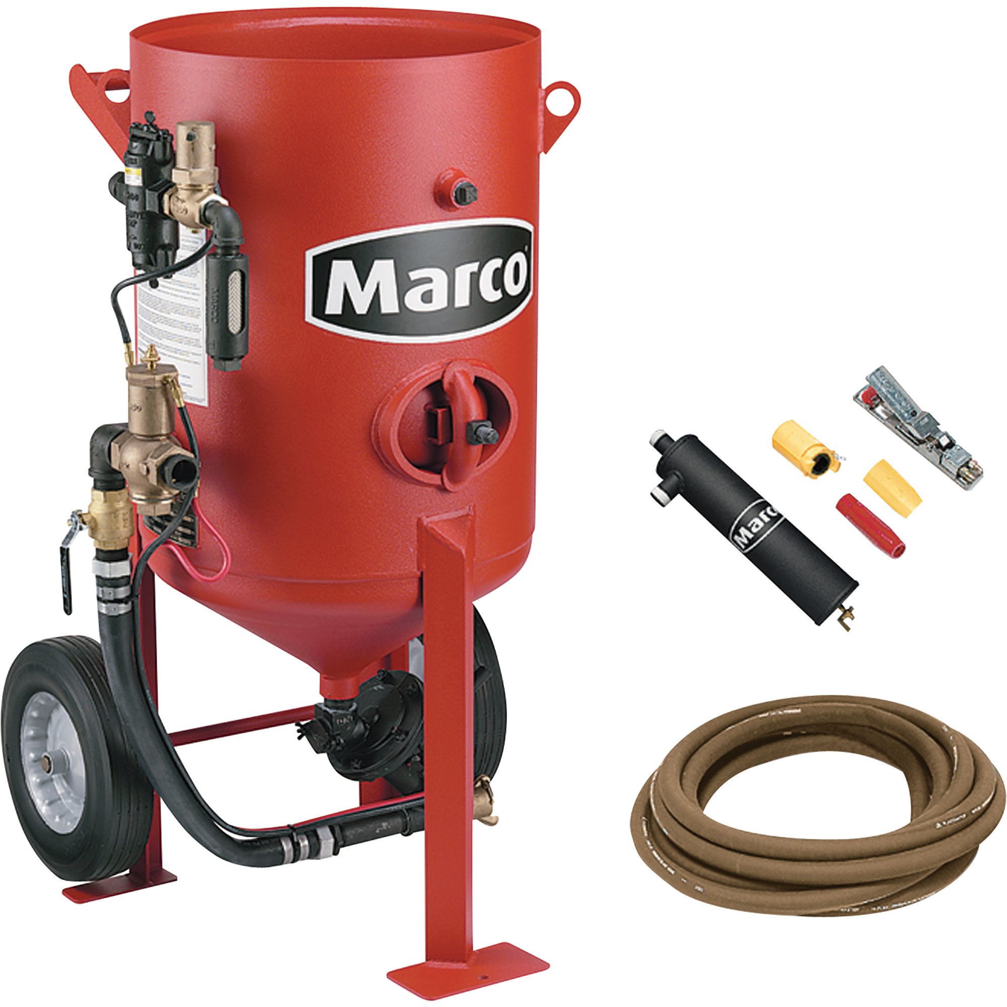 Marco Abrasive Blaster — 600-Lb. Capacity, 6.0 Cu. Ft., Model# 10POTPACKAGE6NTI